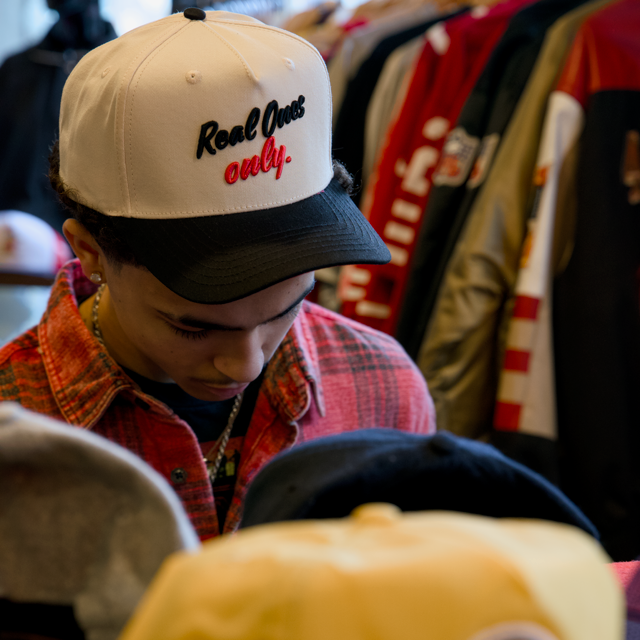 "Real Ones Only" Snapback | Cream, Black & Red