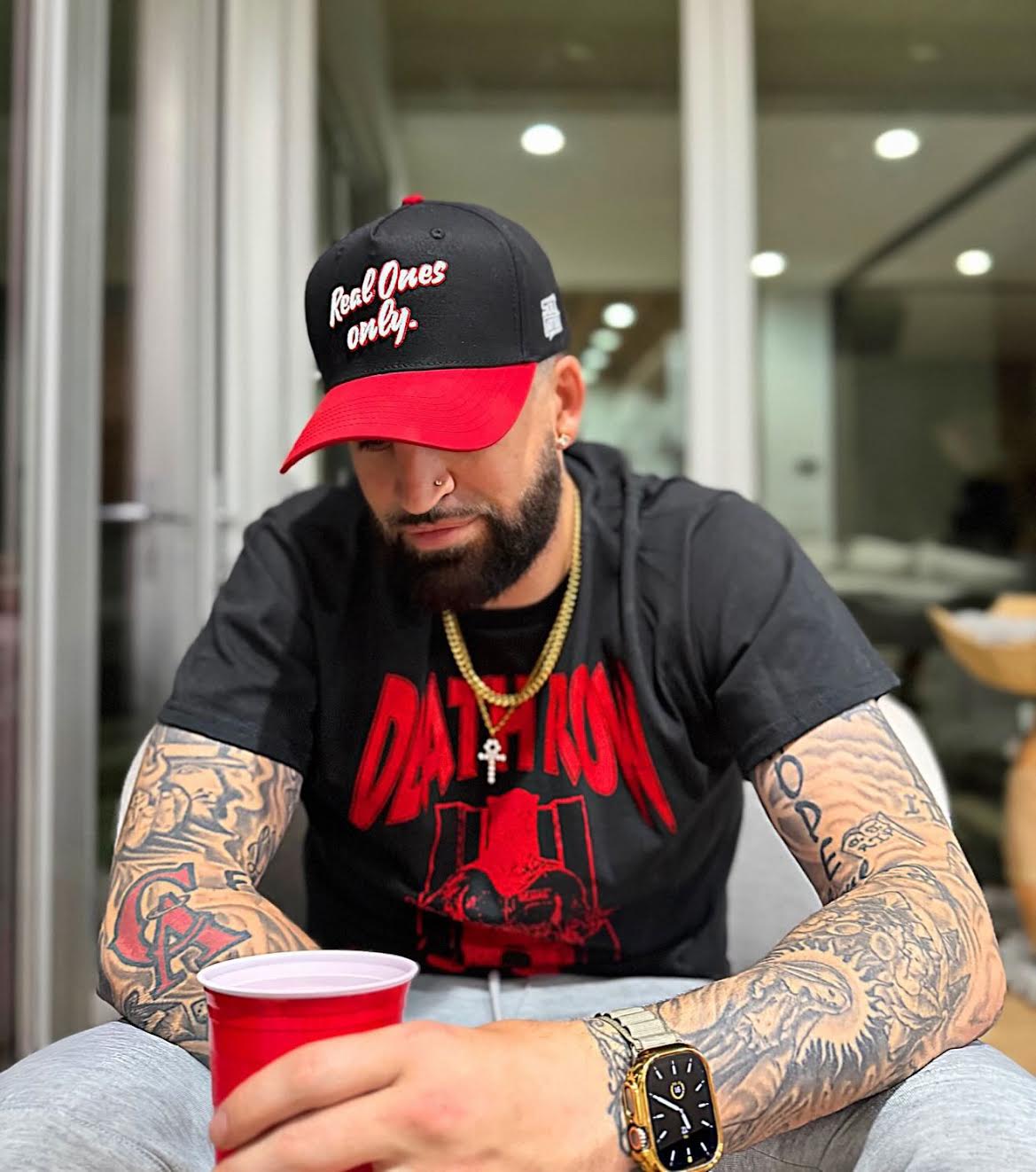 "Real Ones Only" Snapback | Black & Red