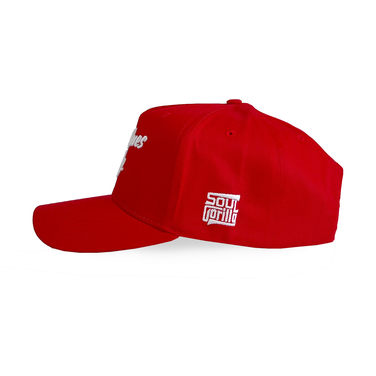"Real Ones Only" Cursive| Bold Red & White Snapback (Copy)