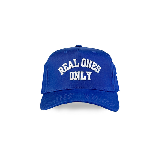"Real Ones Only" Varsity Snapback All Blue