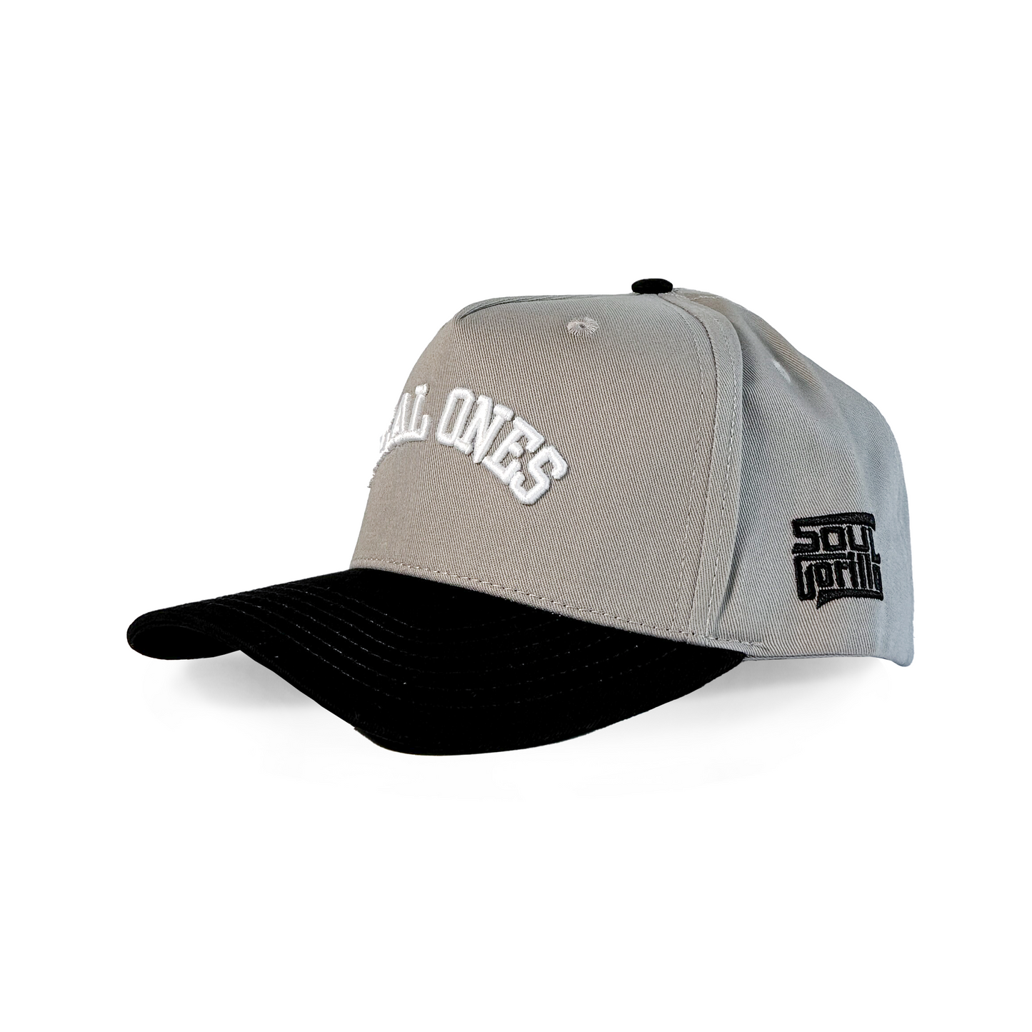"Real Ones" Varsity Snapback Grey & Black