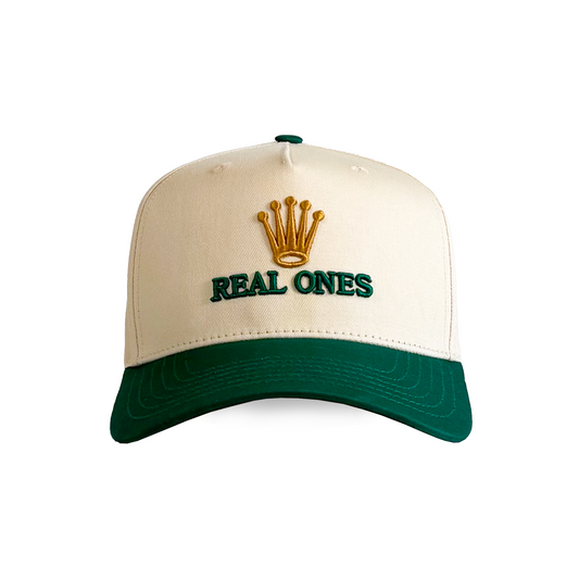 "Real Ones" On Time | Green, Gold and Cream