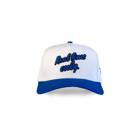 "Real Ones Only" Snapback White & Blue
